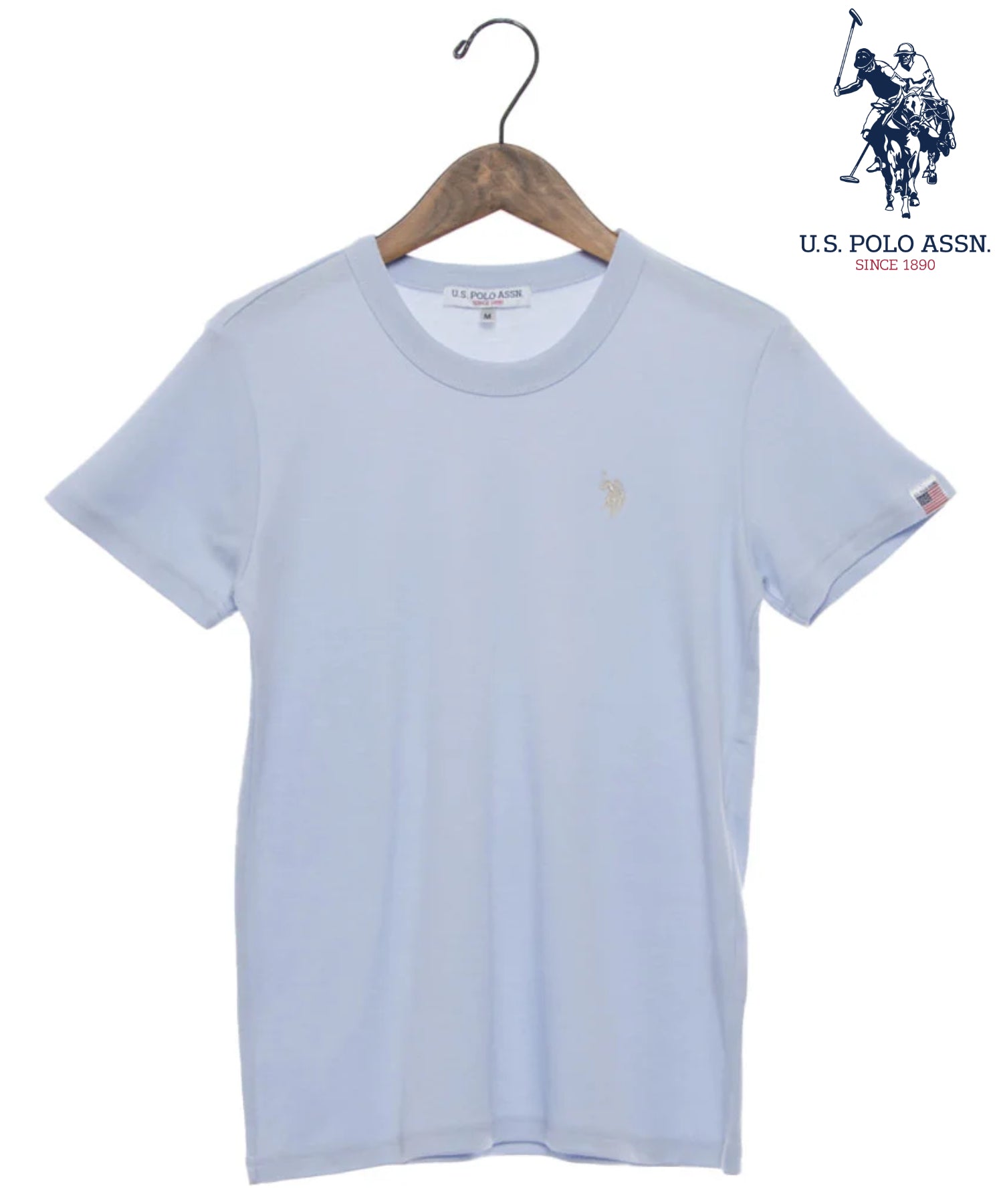ユーエスポロアッスン U.S. POLO ASSN. U.S.POLO ASSN. スムース Tシャツ （サックス） サックス