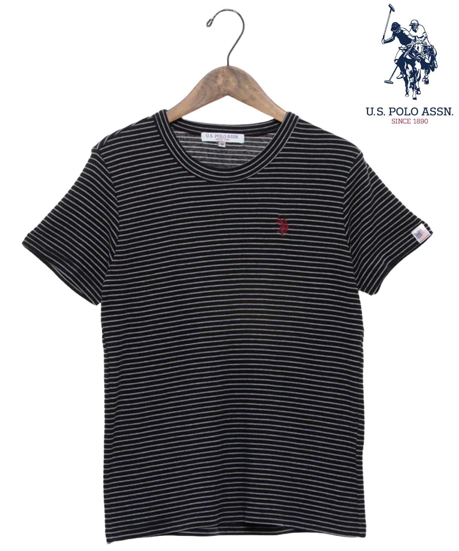ユーエスポロアッスン U.S. POLO ASSN. U.S.POLO ASSN. スムース Tシャツ （ブラック） ブラック