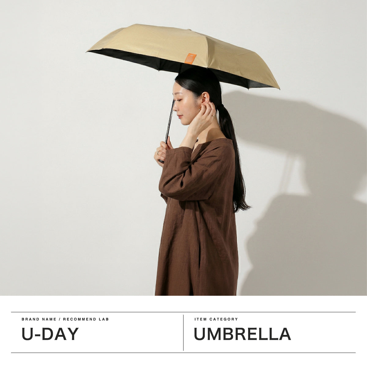 ユーデイ U-DAY 折りたたみ傘 メンズ レディース 軽量 晴雨兼用 ブランド 傘 オールウェザー コンパクト UV 遮熱 遮光 手開き 親骨55cm 形状記憶 D-066472 （グレー） グレー