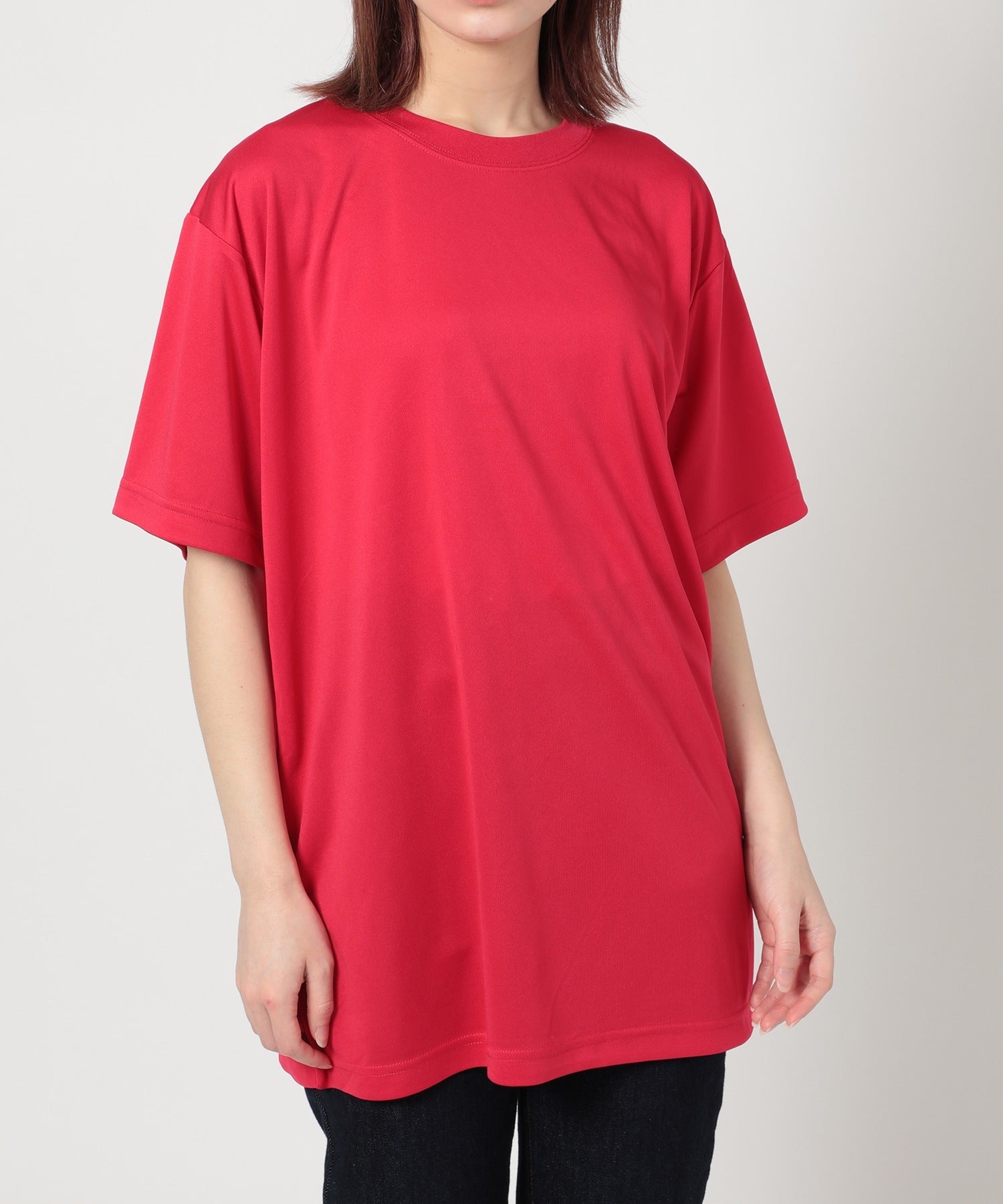 ユナイテッドアスレ United Athle 【United Athle】4.7オンス ドライシルキータッチ Tシャツ（ローブリード） ジム ヨガ ピラティス 5088 （レッド） レッド