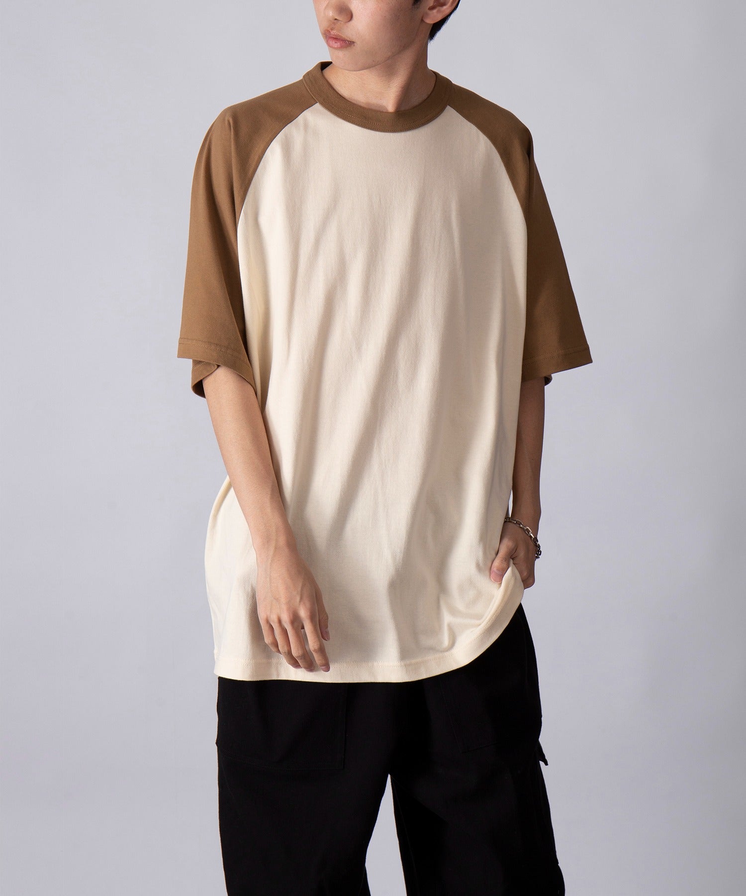 ユナイテッドアスレ United Athle 【United Athle】5.6オンス ラグランTシャツ 半袖 5041 （アイボリー系1） アイボリー系1