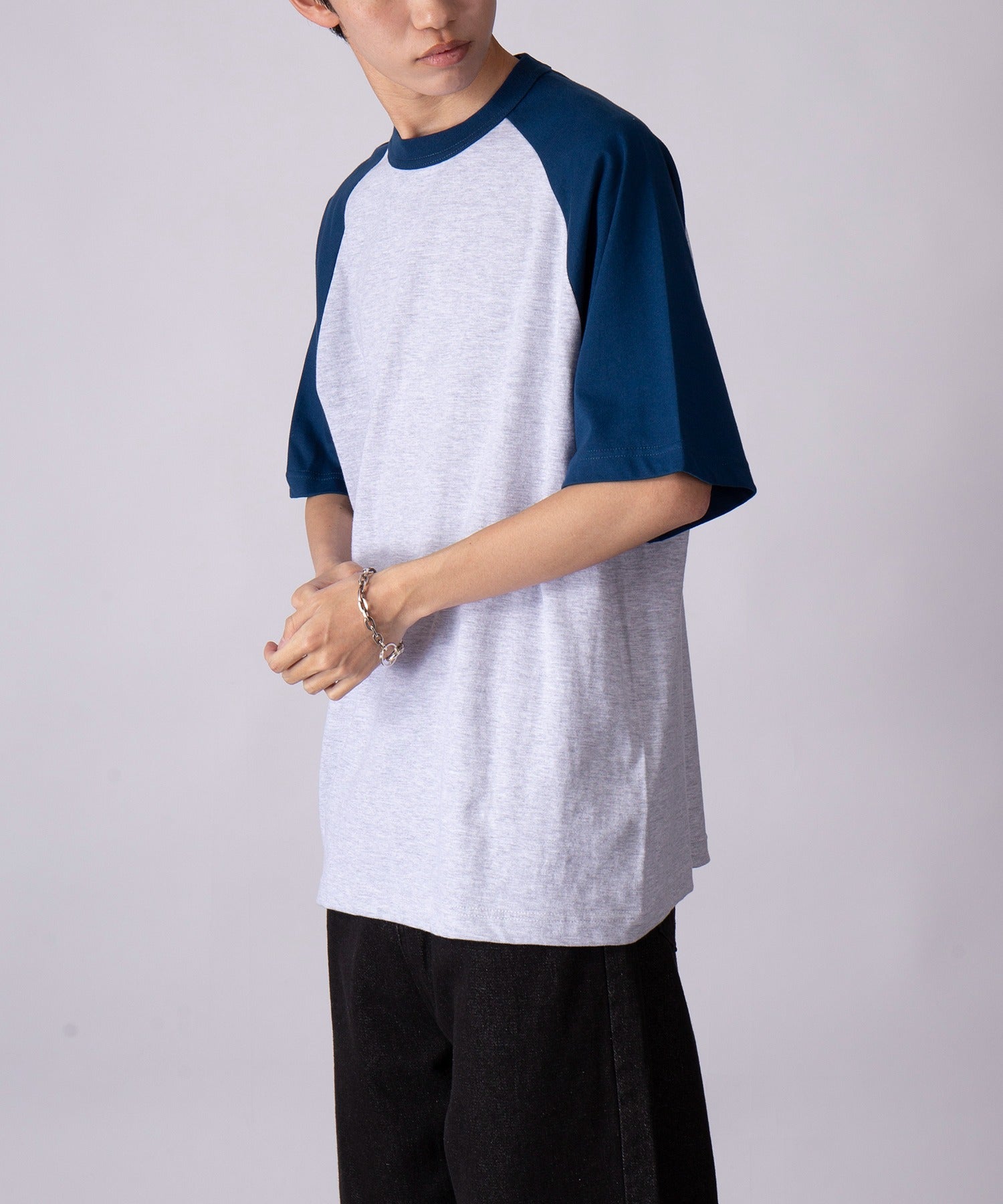 ユナイテッドアスレ United Athle 【United Athle】5.6オンス ラグランTシャツ 半袖 5041 （ライトグレー系3） ライトグレー系3