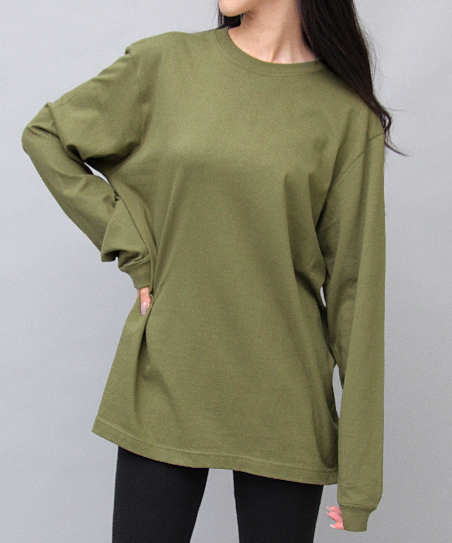 United Athle 5.6oz Long Sleeve Ribbed T-Shirt / Long T