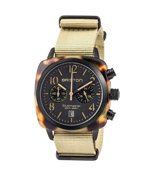 ブリストン BRISTON BRISTON ブリストン CLUBMASTER CLASSIC CHRONOGRAPH SAFARI WATCH / 腕時計