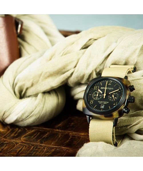 ブリストン BRISTON BRISTON ブリストン CLUBMASTER CLASSIC CHRONOGRAPH SAFARI WATCH / 腕時計