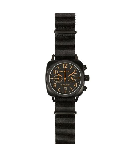布里斯頓 BRISTON BRISTON 布里斯頓 CLUBMASTER CLASSIC CHRONOGRAPH 黑色啞光手錶 / 腕錶