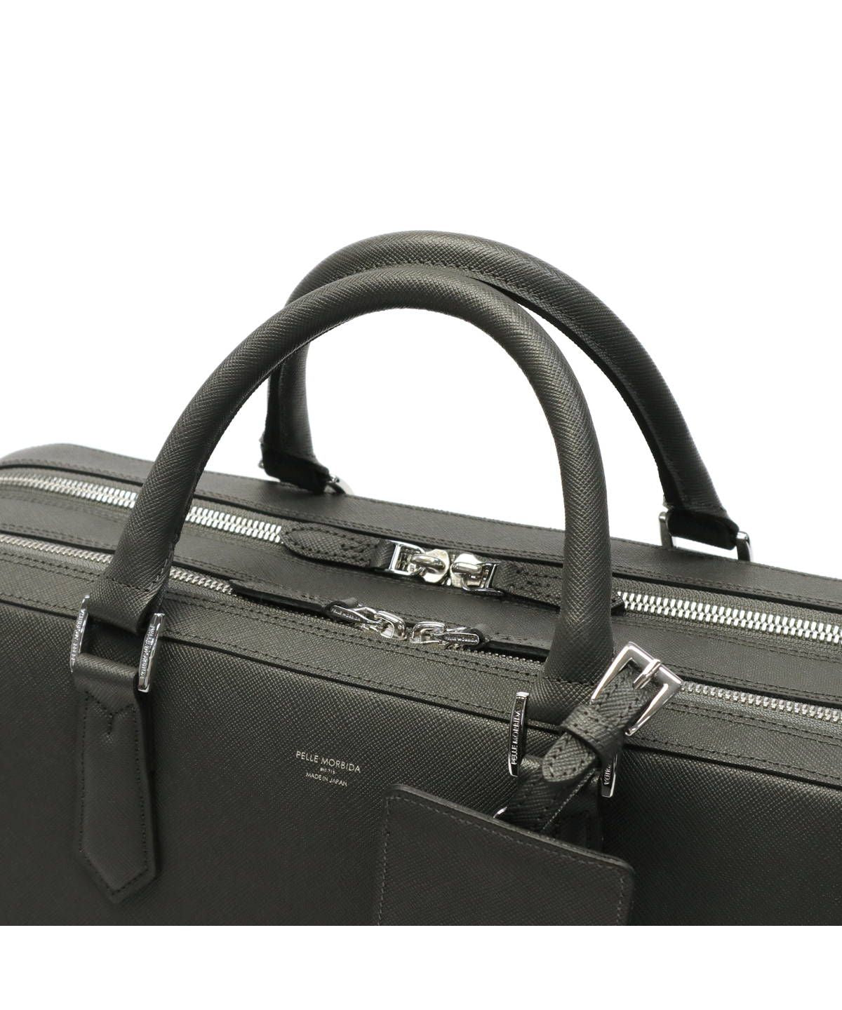 ペッレ モルビダ PELLE MORBIDA ペッレモルビダ ブリーフケース PELLEMORBIDA Capitano キャピターノ ビジネスバッグ 本革 2WAY ショルダー B4 A4 CA014A （チャコールグレー） チャコールグレー