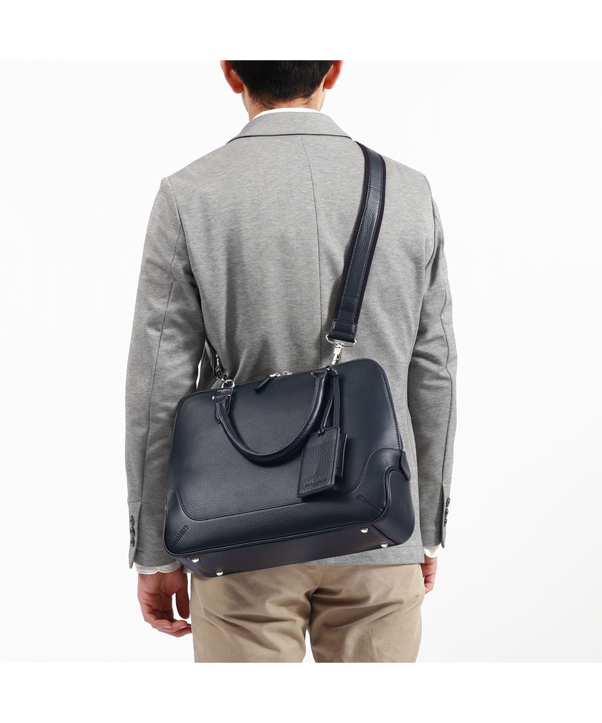 ペッレ モルビダ PELLE MORBIDA ペッレモルビダ ブリーフケース ビジネスバッグ PELLE MORBIDA A4 2WAY 革 日本製 Maiden Voyage ブガッティバッグ MB072 （グレー） グレー