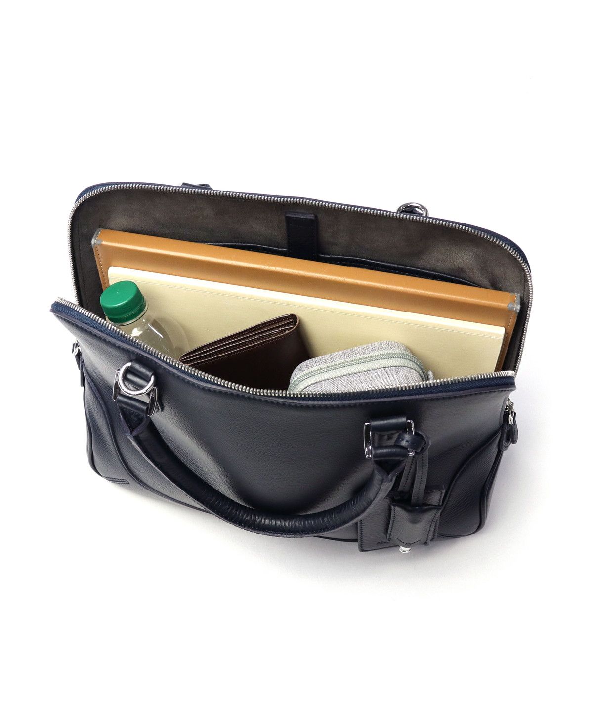 ペッレ モルビダ PELLE MORBIDA ペッレモルビダ ブリーフケース ビジネスバッグ PELLE MORBIDA A4 2WAY 革 日本製 Maiden Voyage ブガッティバッグ MB072 （グレー） グレー