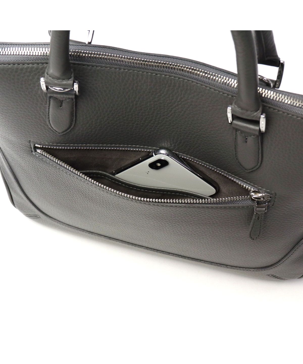ペッレ モルビダ PELLE MORBIDA ペッレモルビダ ブリーフケース ビジネスバッグ PELLE MORBIDA A4 2WAY 革 日本製 Maiden Voyage ブガッティバッグ MB072 （グレー） グレー