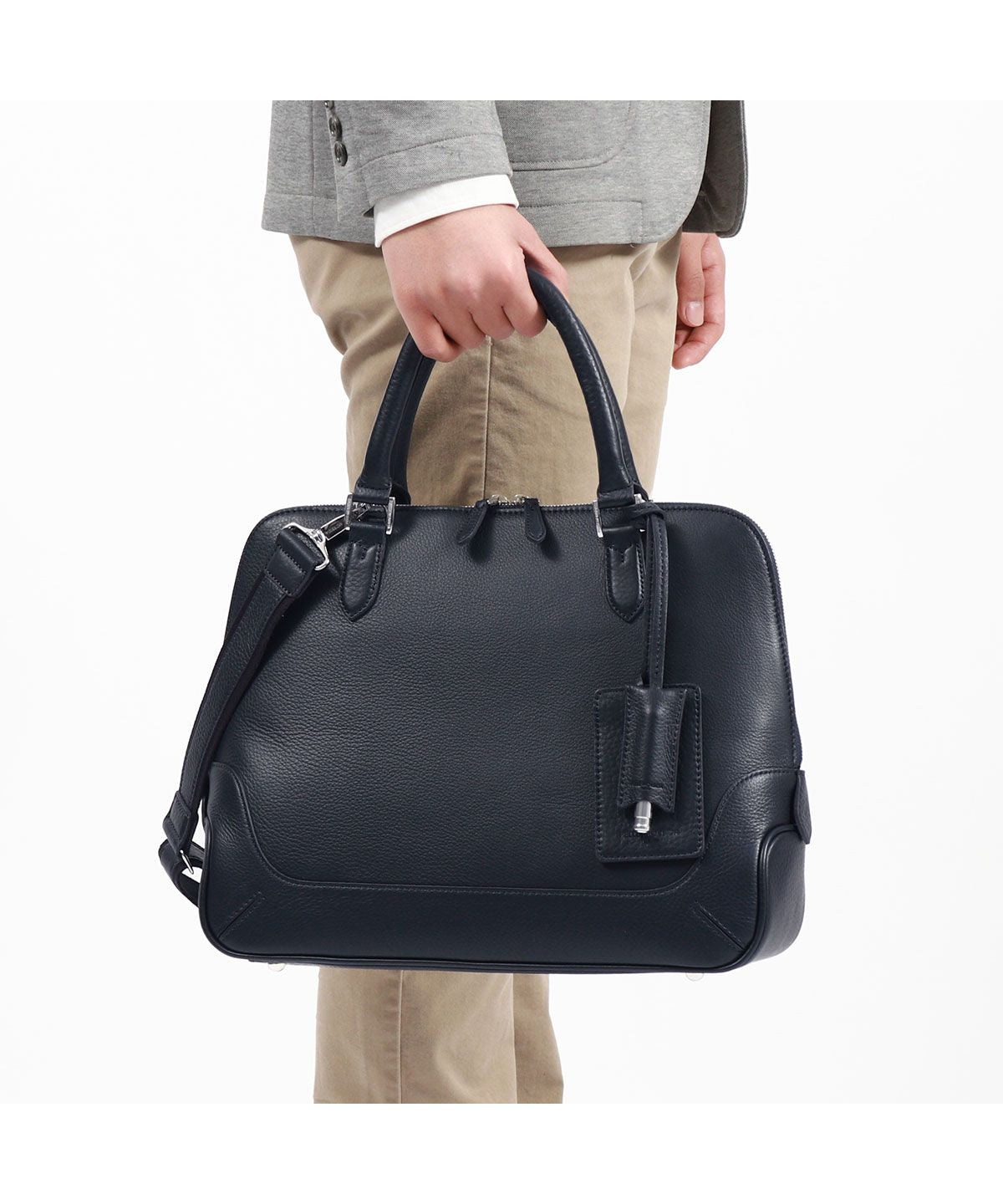 ペッレ モルビダ PELLE MORBIDA ペッレモルビダ ブリーフケース ビジネスバッグ PELLE MORBIDA A4 2WAY 革 日本製 Maiden Voyage ブガッティバッグ MB072 （ネイビー） ネイビー