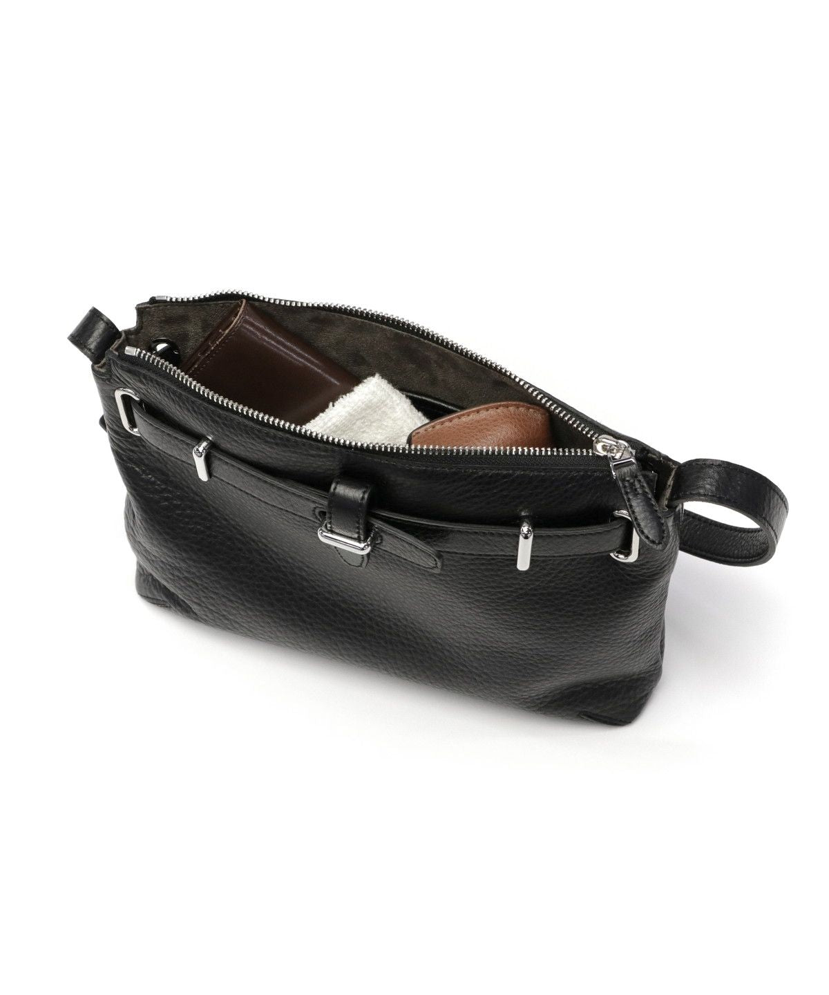 ペッレ モルビダ PELLE MORBIDA ペッレモルビダ ショルダーバッグ PELLE MORBIDA メイデン ボヤージュ 小さめ A5 サコッシュ 本革 Maiden Voyage MB081 （ブラック） ブラック