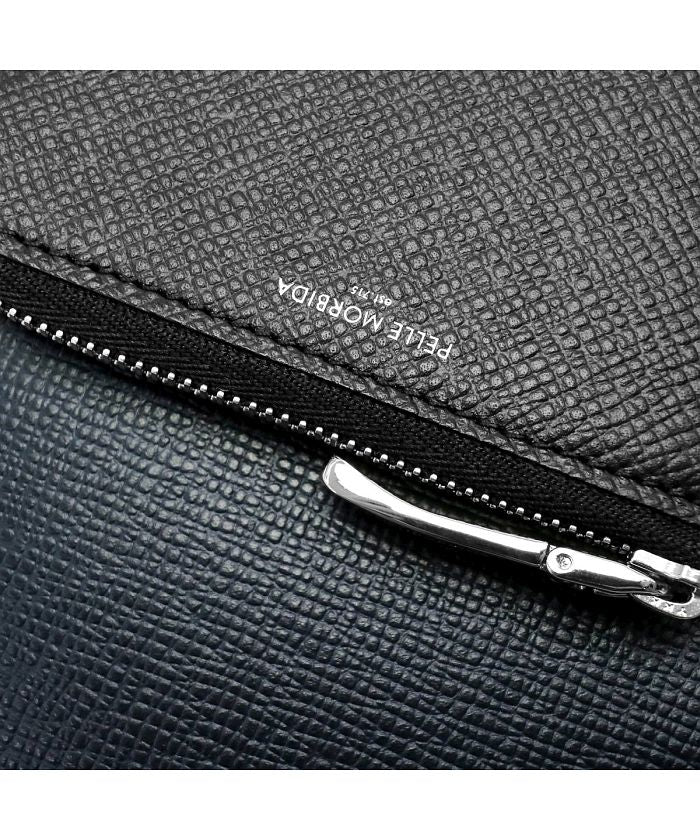 ペッレ モルビダ PELLE MORBIDA ペッレモルビダ 財布 PELLE MORBIDA バルカ Barca コインケース L字ファスナー Lーshaped Purse ミニ財布 本革日本製 BA31 （サックス） サックス