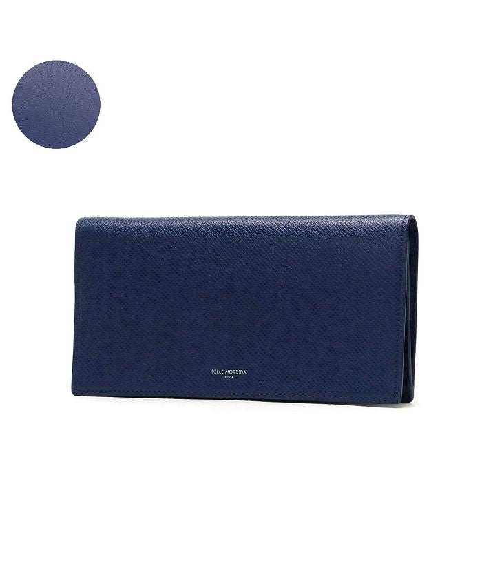 ペッレ モルビダ PELLE MORBIDA ペッレモルビダ 財布 PELLE MORBIDA Barca バルカ 長財布 薄い 本革 小銭入れあり かぶせ ペレモルビダ BA310 （ブルー） ブルー