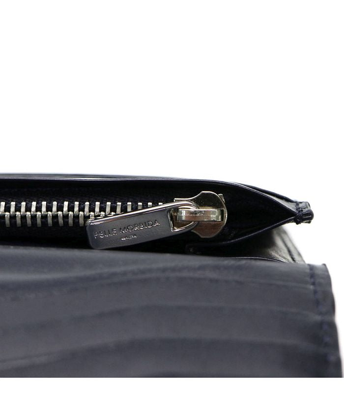 ペッレ モルビダ PELLE MORBIDA ペッレモルビダ 財布 PELLE MORBIDA Barca バルカ 長財布 薄い 本革 小銭入れあり かぶせ ペレモルビダ BA310 （ブルー） ブルー