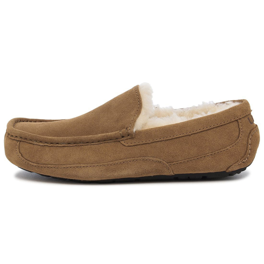 UGG deck shoes moccasin slip-on ascot sheepskin beige men's UGG 1101110 CHE