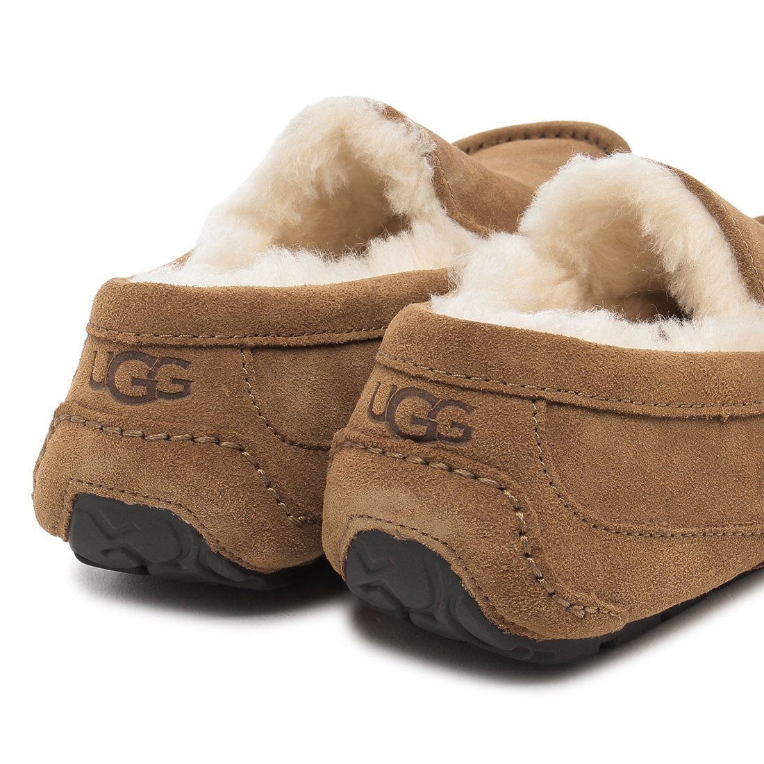 UGG deck shoes moccasin slip-on ascot sheepskin beige men's UGG 1101110 CHE