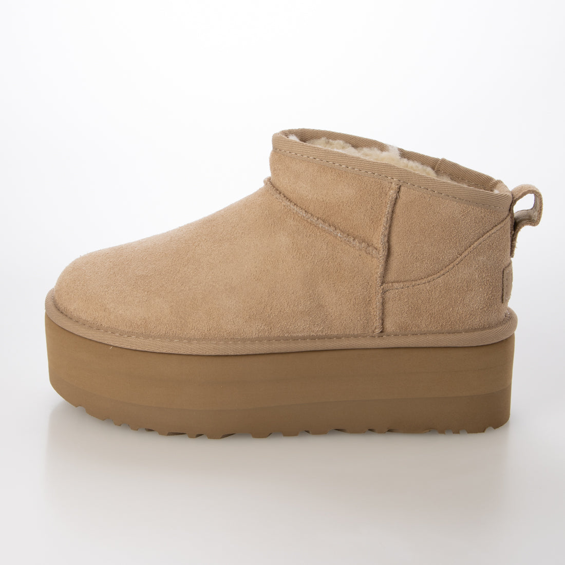 アグ UGG W CLASSIC ULTRA MINI PLATFORM クラシック ウルトラミニ プラットフォーム 厚底 ムートンブーツ （Sand） Sand