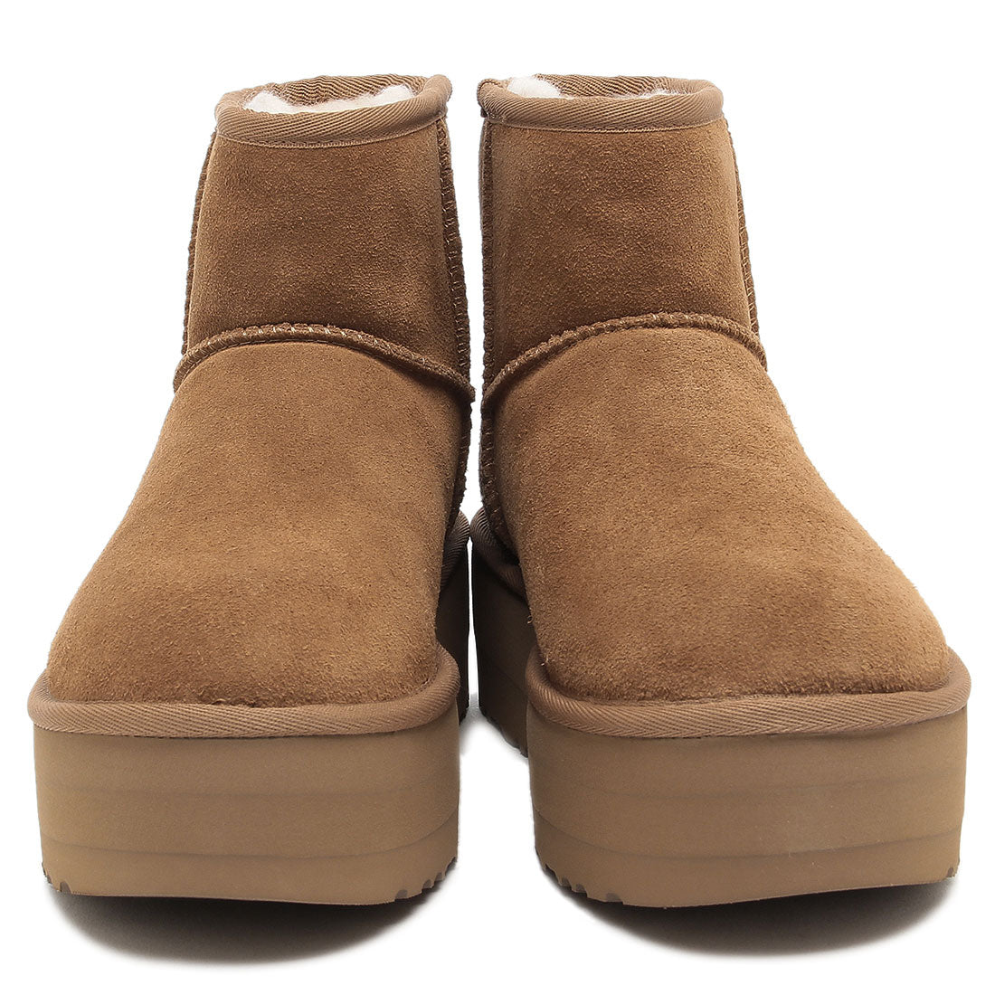 アグ UGG ブーツ クラッシックミニプラットホーム ムートンブーツ 厚底 5cmプラットフォーム ベージュ レディース UGG 1134991 CHE