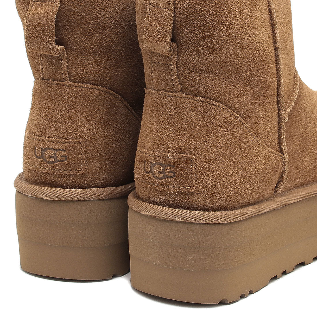 アグ UGG ブーツ クラッシックミニプラットホーム ムートンブーツ 厚底 5cmプラットフォーム ベージュ レディース UGG 1134991 CHE