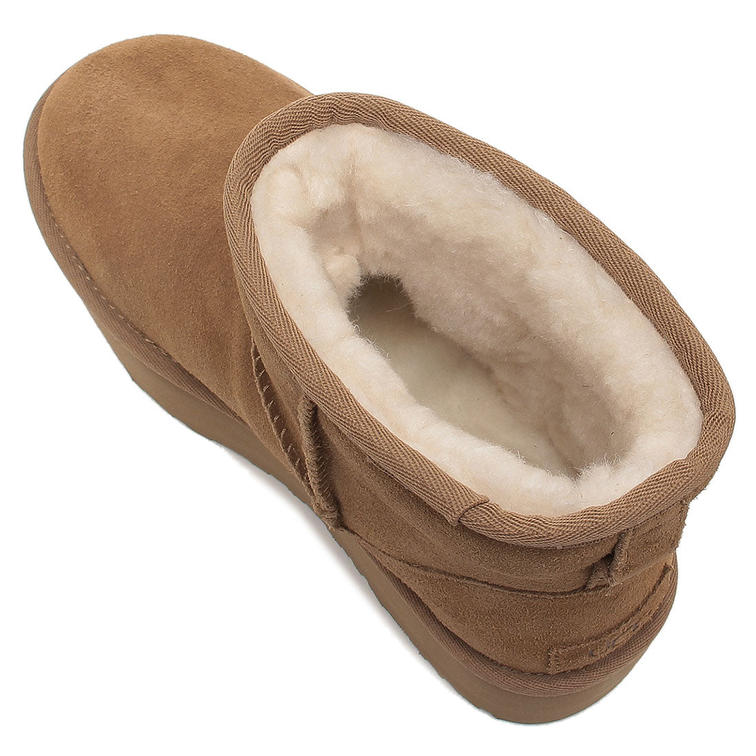 アグ UGG ブーツ クラッシックミニプラットホーム ムートンブーツ 厚底 5cmプラットフォーム ベージュ レディース UGG 1134991 CHE