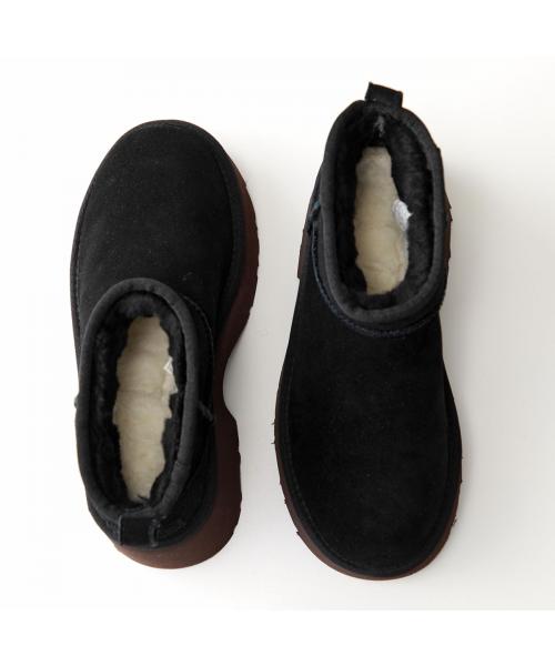 アグ UGG UGG ムートンブーツ CLASSIC ULTRA MINI NEW HEIGHTS 1158311  （BLK/ブラック） BLK/ブラック
