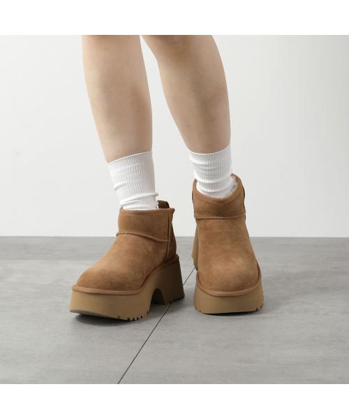 アグ UGG UGG ムートンブーツ CLASSIC ULTRA MINI NEW HEIGHTS 1158311  （BLK/ブラック） BLK/ブラック