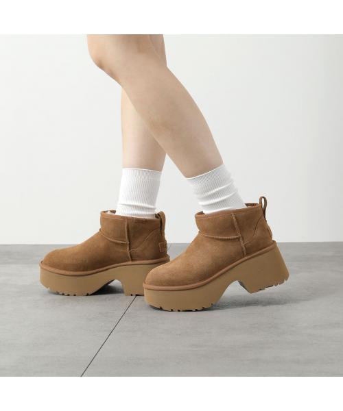 アグ UGG UGG ムートンブーツ CLASSIC ULTRA MINI NEW HEIGHTS 1158311  （BLK/ブラック） BLK/ブラック