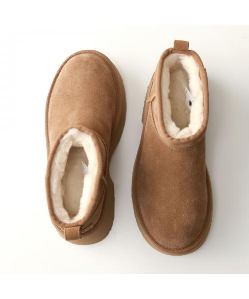 アグ UGG UGG ムートンブーツ CLASSIC ULTRA MINI NEW HEIGHTS 1158311  （BLK/ブラック） BLK/ブラック