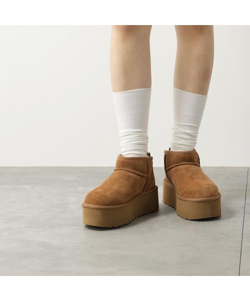 アグ UGG UGG ムートンブーツ 1135092 CLASSIC ULTRA MINI PLATFORM （CHE/キャメル） CHE/キャメル