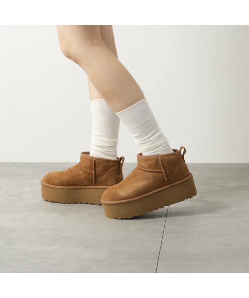 アグ UGG UGG ムートンブーツ 1135092 CLASSIC ULTRA MINI PLATFORM （CHE/キャメル） CHE/キャメル