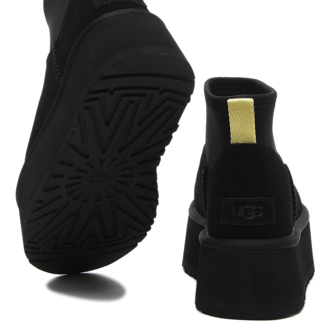 アグ UGG ブーツ クラッシックミニディッパー 厚底 プラットフォーム 5cm ブラック レディース UGG 1168170 BLK