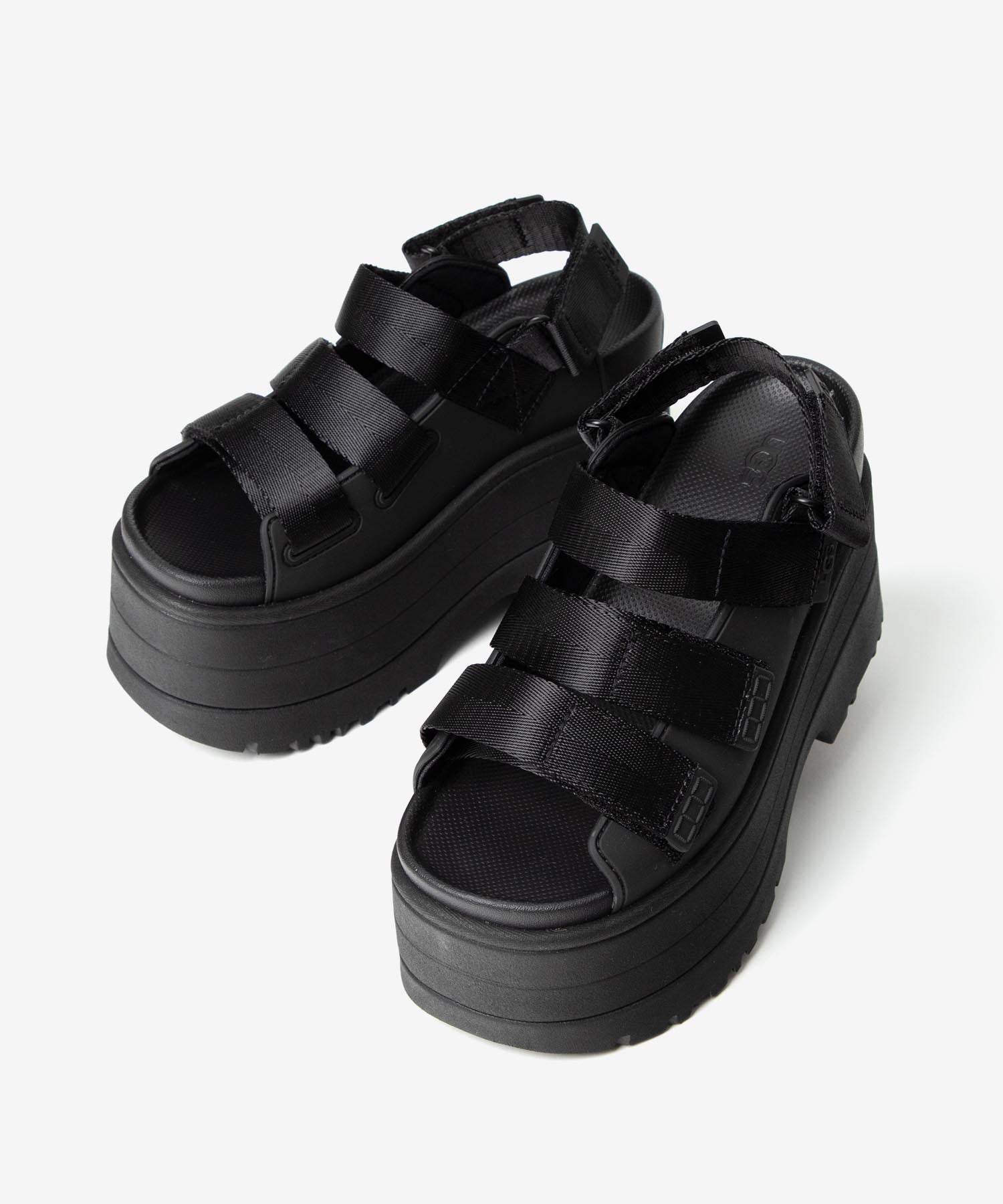 アグ UGG アグ UGG PLATFORM SANDALS 厚底サンダル GOLDEN RISE ゴールデンライズ 1167431 サンダル レディース シューズ （BLACK） BLACK