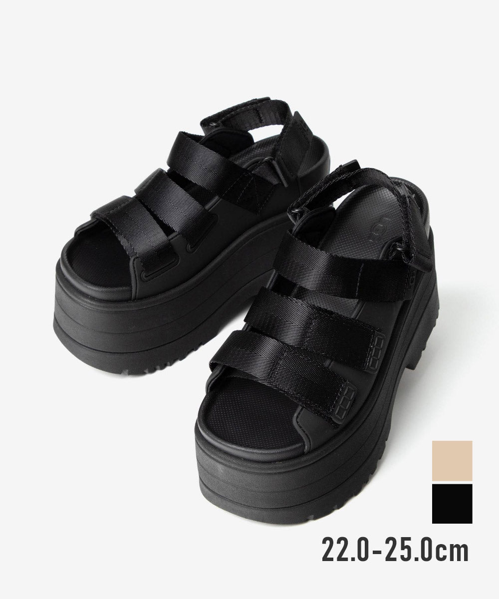 アグ UGG アグ UGG PLATFORM SANDALS 厚底サンダル GOLDEN RISE ゴールデンライズ 1167431 サンダル レディース シューズ （BLACK） BLACK