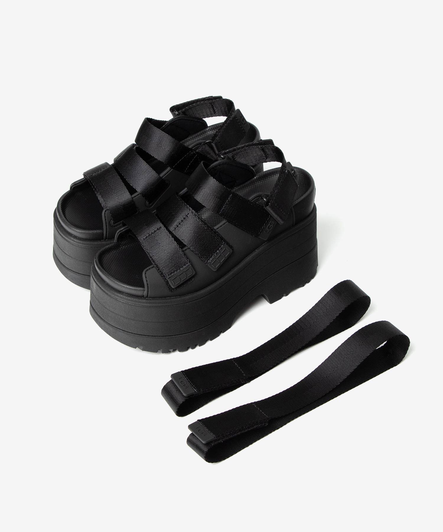 アグ UGG アグ UGG PLATFORM SANDALS 厚底サンダル GOLDEN RISE ゴールデンライズ 1167431 サンダル レディース シューズ （BLACK） BLACK
