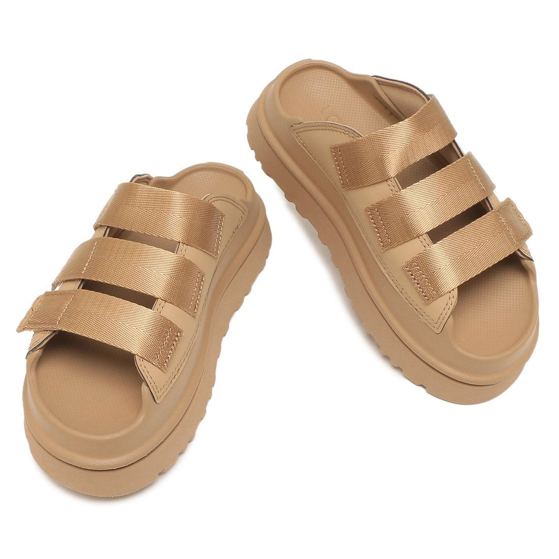 アグ UGG アグ 厚底 スライド サンダル GOLDENGLOW SLIDE ゴールデングロー スライド プラットフォーム ブラウン レディース  1167430 DND （DARK SAND） DARK SAND