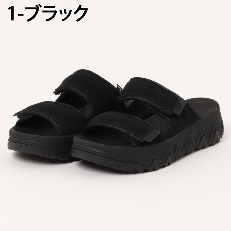 アグ UGG キャップトレイルストラップ スライドサンダル 厚底 CapTrail Strap Slide ブランド レディース （1-ブラック） 1-ブラック
