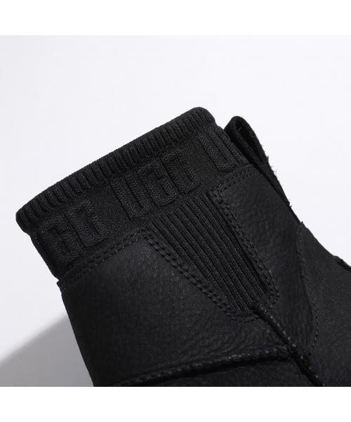 アグ UGG UGG ショートブーツ MOXY CHELSEA 1171475 レザー ニット （BLK/ブラック） BLK/ブラック