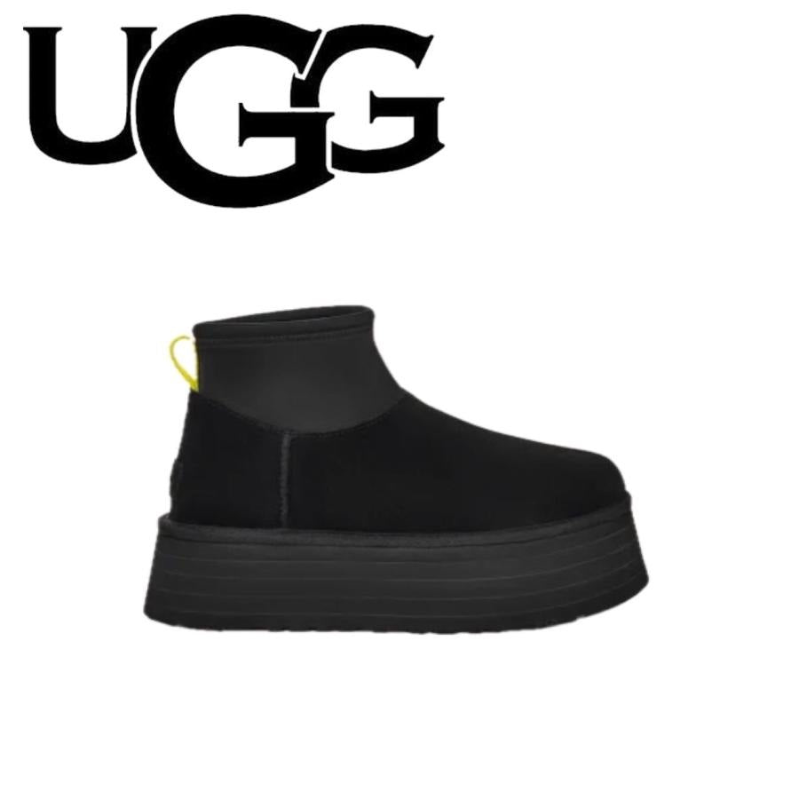 アグ UGG アグ UGG ムートンブーツ 厚底 1168170 レディース ブーツ ショートブーツ 防寒 靴 クラシック ミニ ディッパー ショート丈 Classic Mini Dipper （ブラック） ブラック