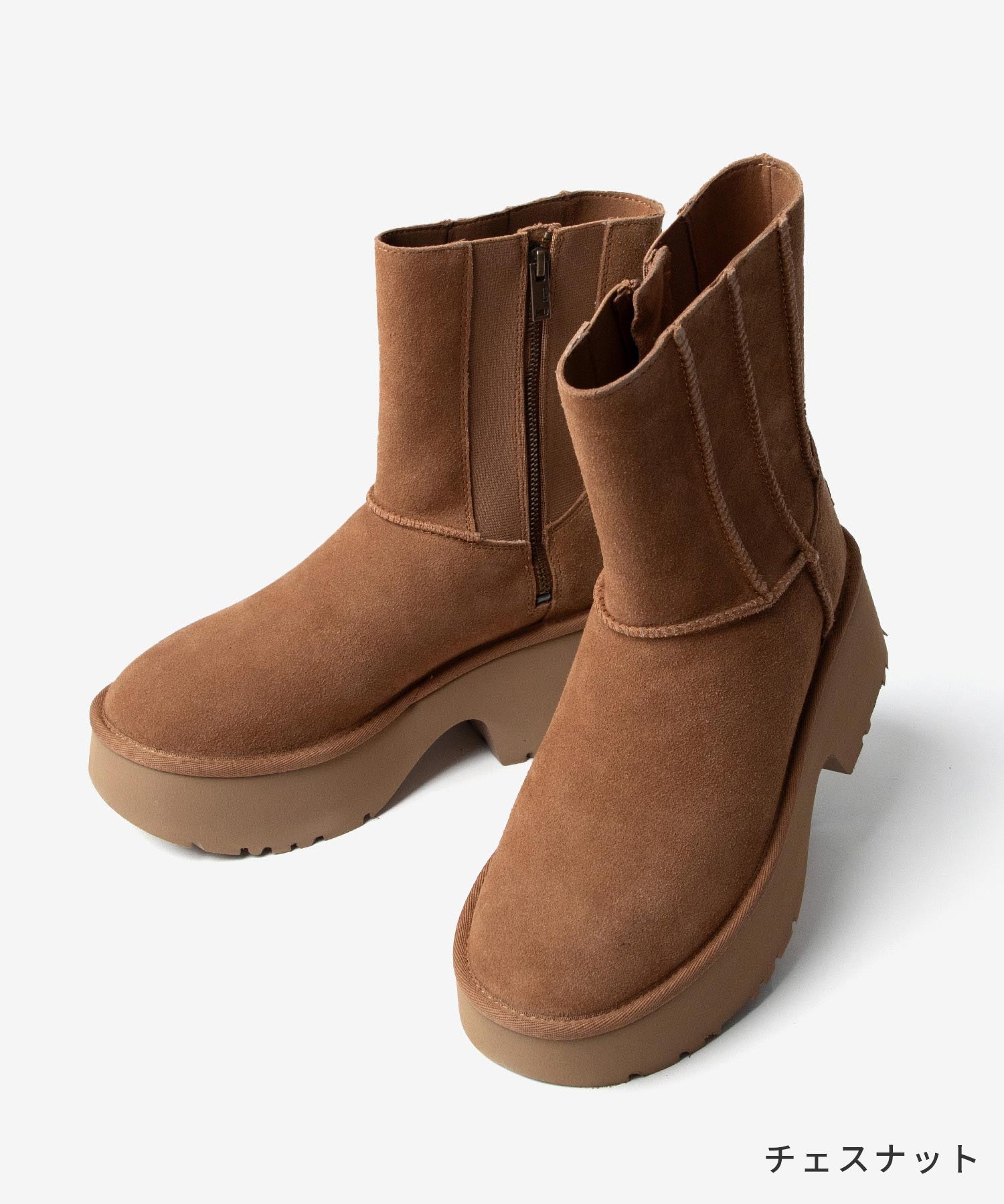 アグ UGG アグ UGG 1158313 ブーツ CLASSIC TWIN SEAM NEW HEIGHTS レディース シューズ 厚底ブーツ クラシック ツイン シーム ニュー ハイツ ムー （チェスナット） チェスナット