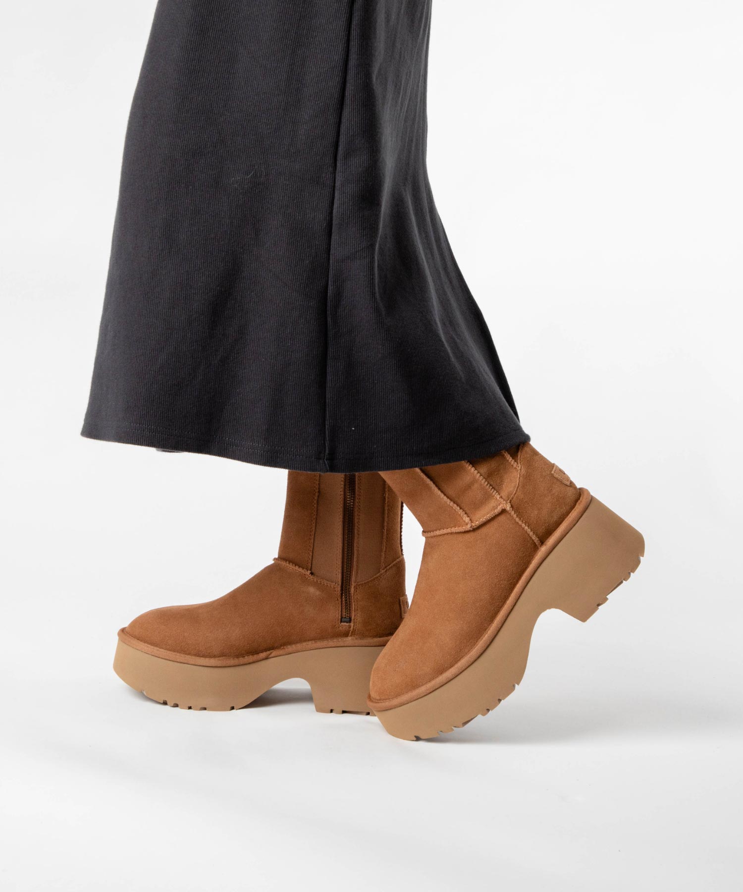 アグ UGG アグ UGG 1158313 ブーツ CLASSIC TWIN SEAM NEW HEIGHTS レディース シューズ 厚底ブーツ クラシック ツイン シーム ニュー ハイツ ムー （チェスナット） チェスナット