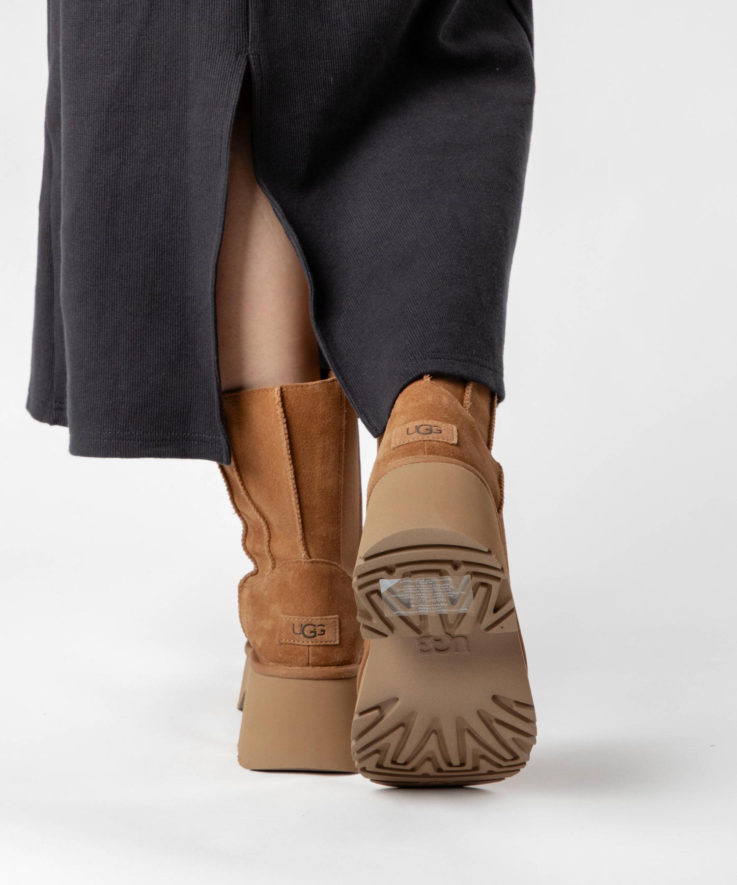 アグ UGG アグ UGG 1158313 ブーツ CLASSIC TWIN SEAM NEW HEIGHTS レディース シューズ 厚底ブーツ クラシック ツイン シーム ニュー ハイツ ムー （チェスナット） チェスナット