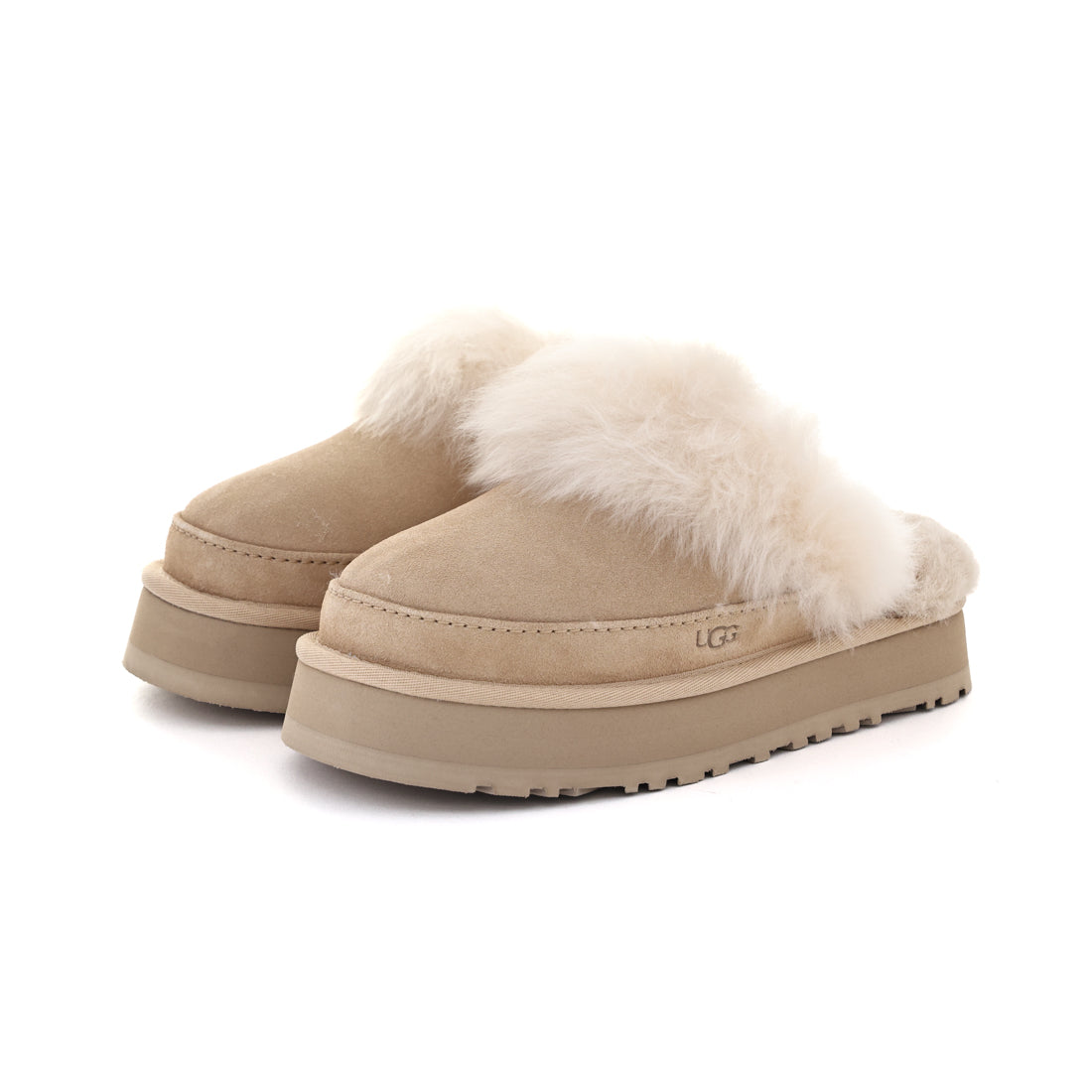 アグ UGG レディース サンダル ディスケット シャレー 1173930 ムートンサンダル ファーサンダル 厚底 サボサンダル （サンドキャッスル） サンドキャッスル