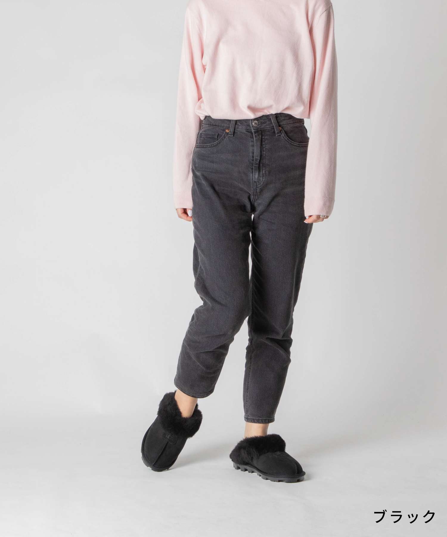 アグ UGG COQUETTE 5125 サンダルレディース シューズ コケット サボ シープスキン ショート ボア （ブラック） ブラック