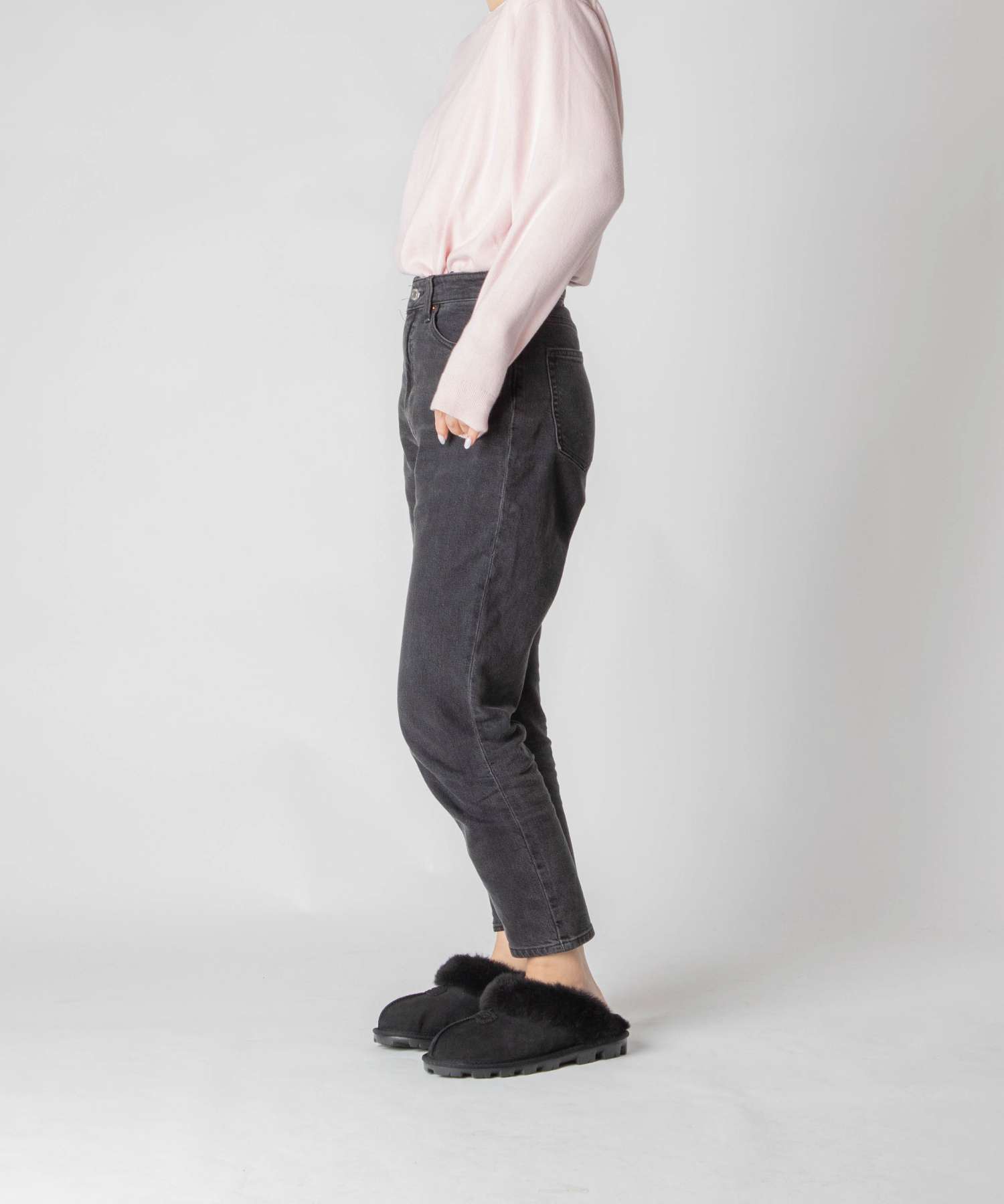 アグ UGG COQUETTE 5125 サンダルレディース シューズ コケット サボ シープスキン ショート ボア （ブラック） ブラック