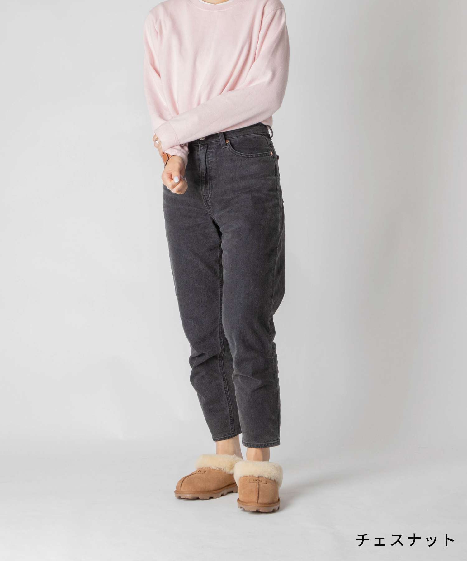 アグ UGG COQUETTE 5125 サンダルレディース シューズ コケット サボ シープスキン ショート ボア （ブラック） ブラック