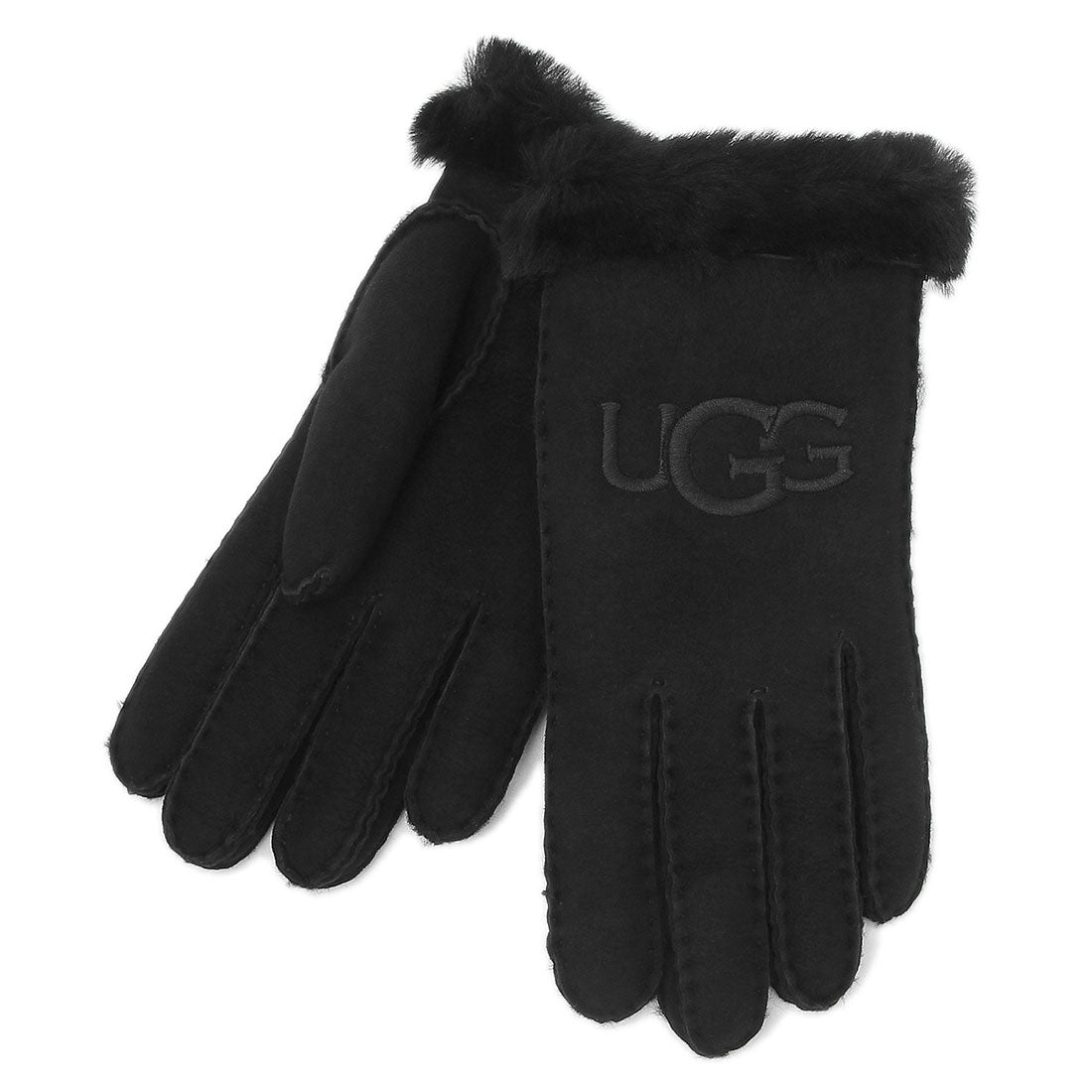 アグ UGG 手袋 シープスキン エンブロイダー グローブ ブラック レディース UGG 20931 BLK