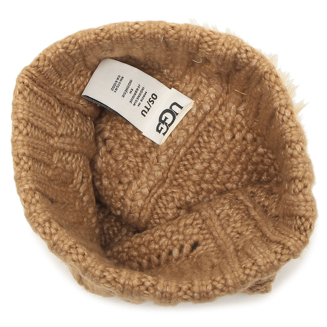 UGG Hat Cable Beanie with Pom beige Women's UGG 10089 CHE