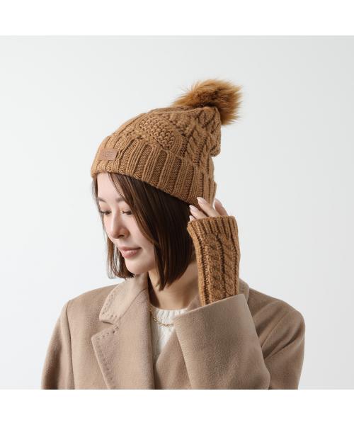 アグ UGG UGG ニット帽 Cable Beanie with Pom 100819 （BLACK/ブラック） BLACK/ブラック