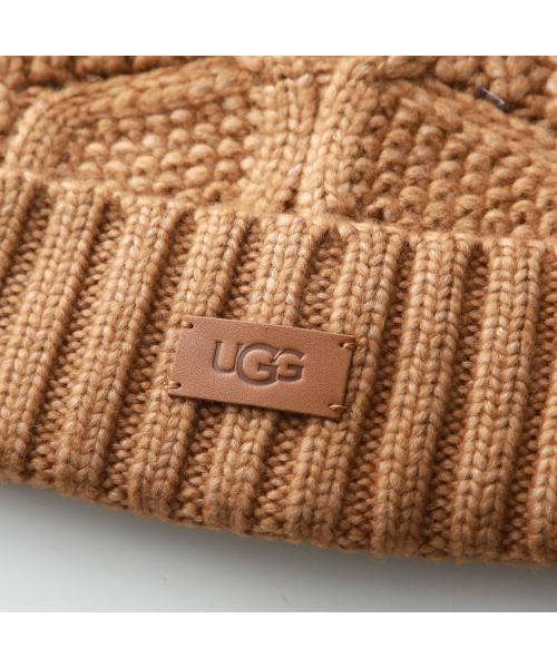 アグ UGG UGG ニット帽 Cable Beanie with Pom 100819 （BLACK/ブラック） BLACK/ブラック
